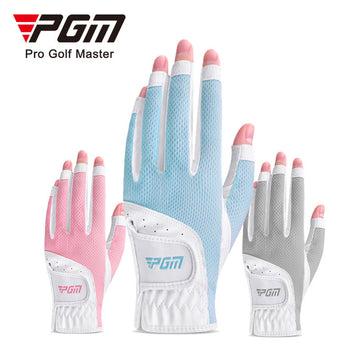 PGM ST032 Women's Open Finger Glove Breathable Mesh Sunscreen Finger Covers Left and Right Hands Factory Golf Gloves