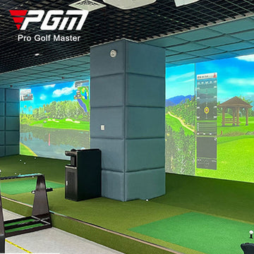 PGM MNQ003 P6 golf simulator MNQ003 home virtual indoor 3d golf bay practice full set driving indoor screen projector golf simulator