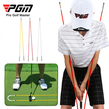 Golf Rotatory Shoulder Stick Pose Corrector Assisted Swing Putter Indicator Putting Rod
