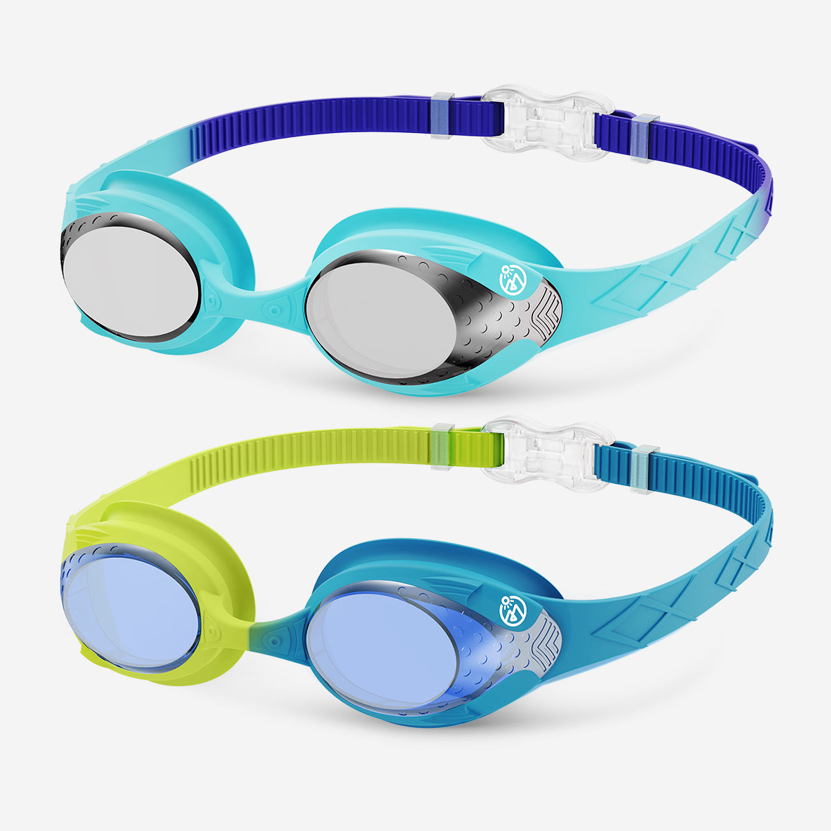 Kids Anti-fog Fisheye Swimming Goggles 2 Pack