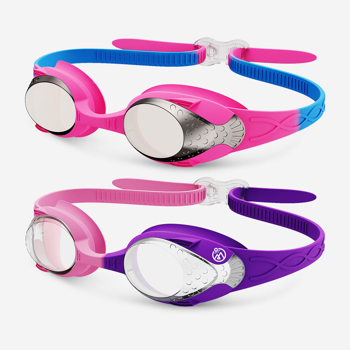Kids Anti-fog Fisheye Swimming Goggles 2 Pack