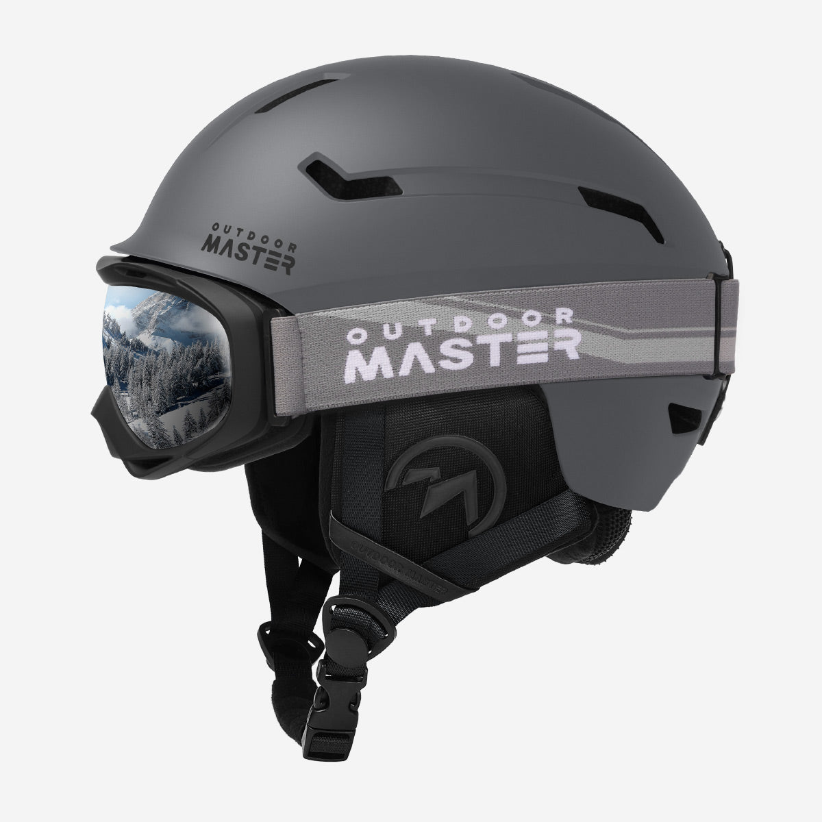 OutdoorMaster DEER Ski Helmet Bundle