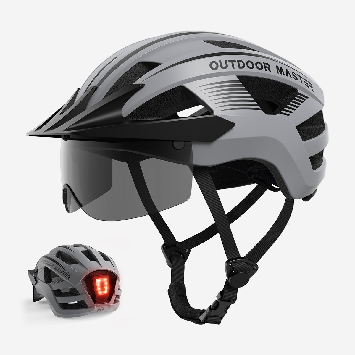 RHINO Urban Bicycle Helmet with LED Light