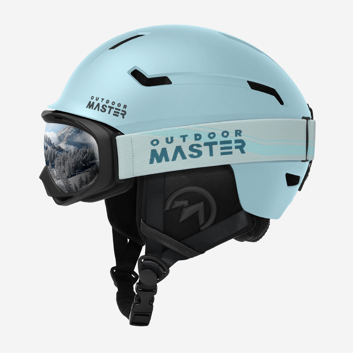 OutdoorMaster DEER Ski Helmet Bundle