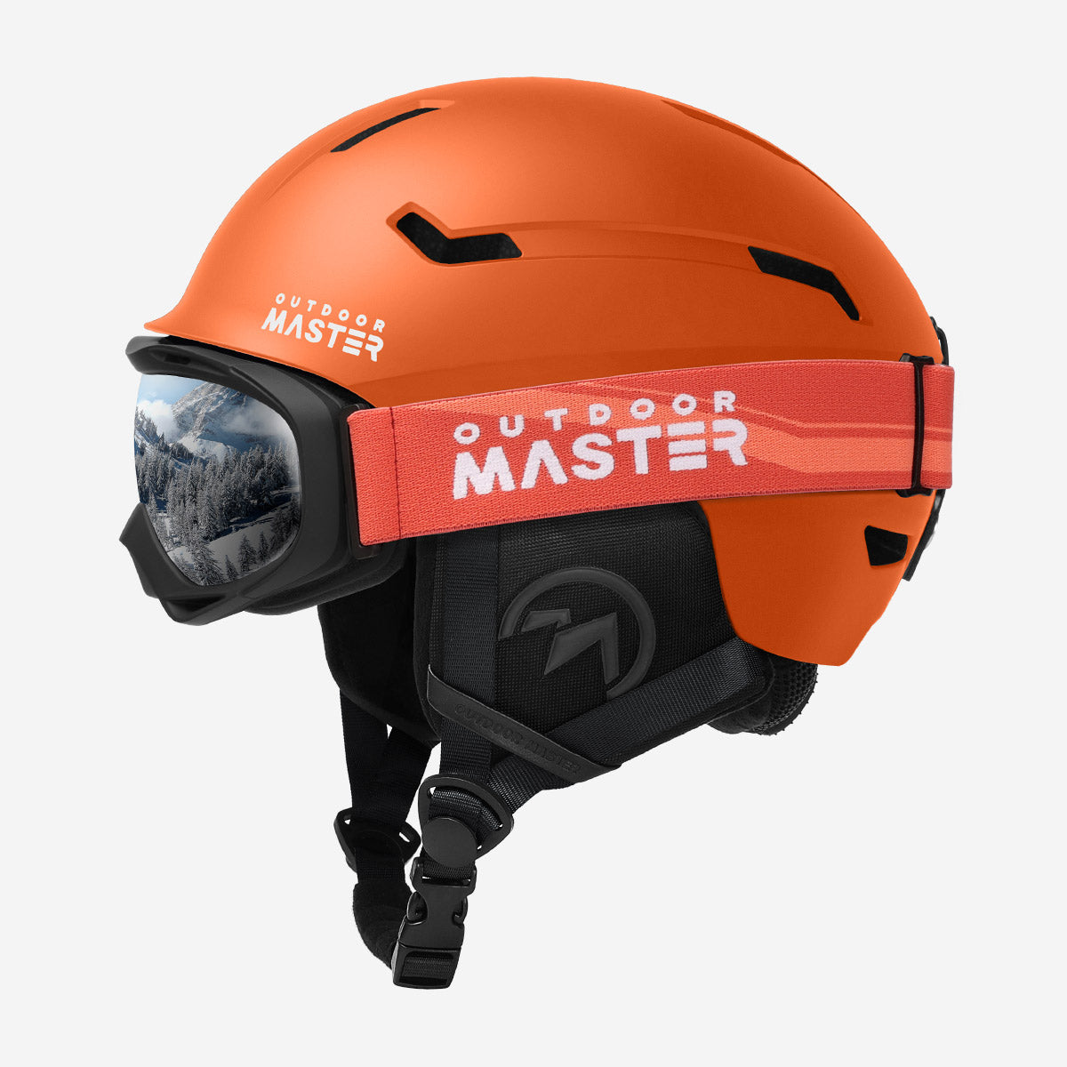 OutdoorMaster DEER Ski Helmet Bundle