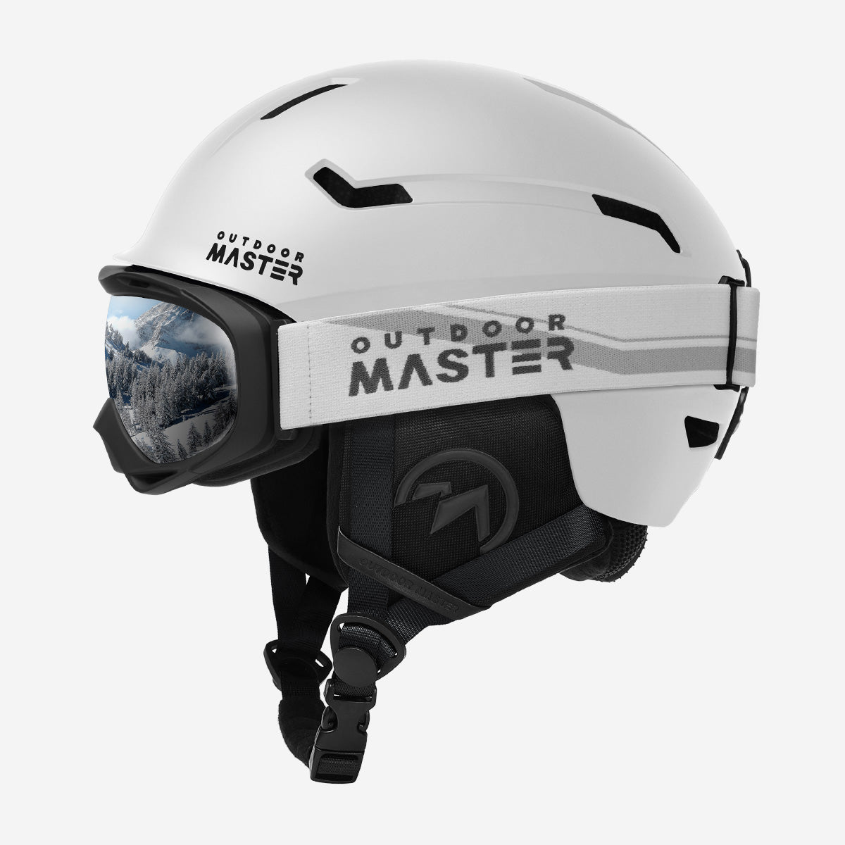 OutdoorMaster DEER Ski Helmet Bundle