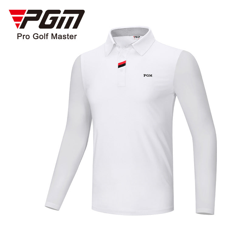 PGM YF414 mens long sleeve golf polo shirt high quality soft golf polo