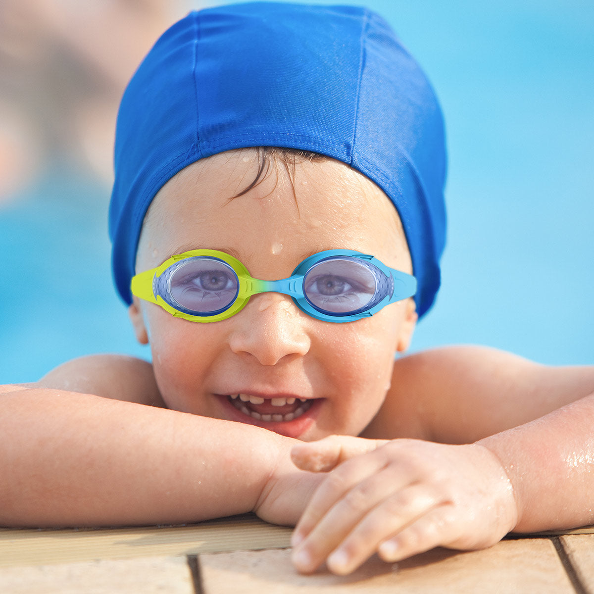 Kids Anti-fog Fisheye Swimming Goggles 2 Pack