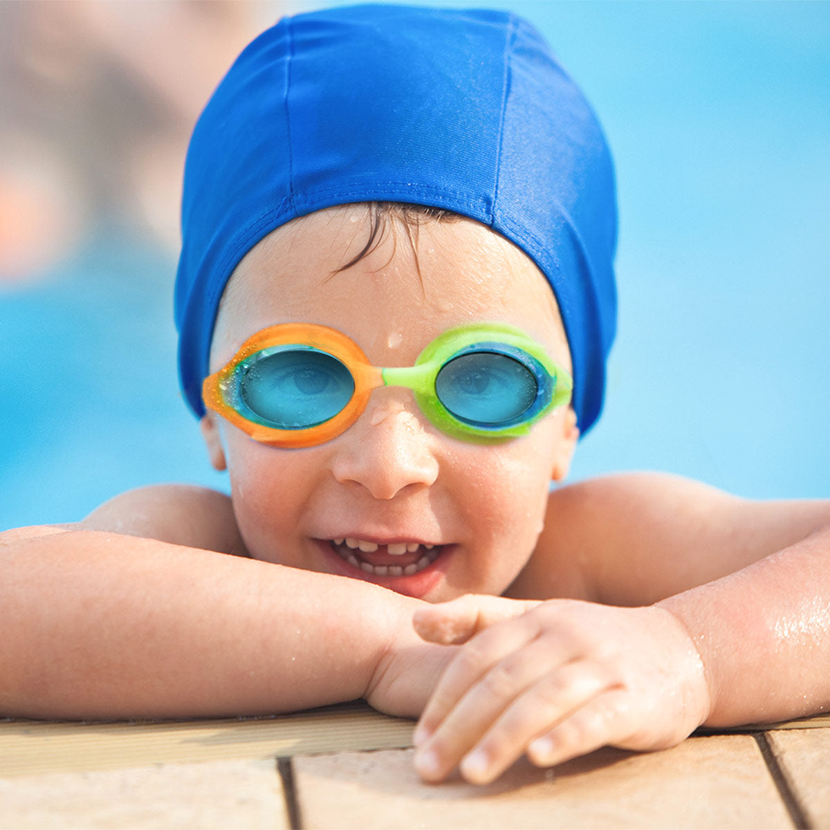 Kids Anti-fog Fisheye Swimming Goggles 2 Pack