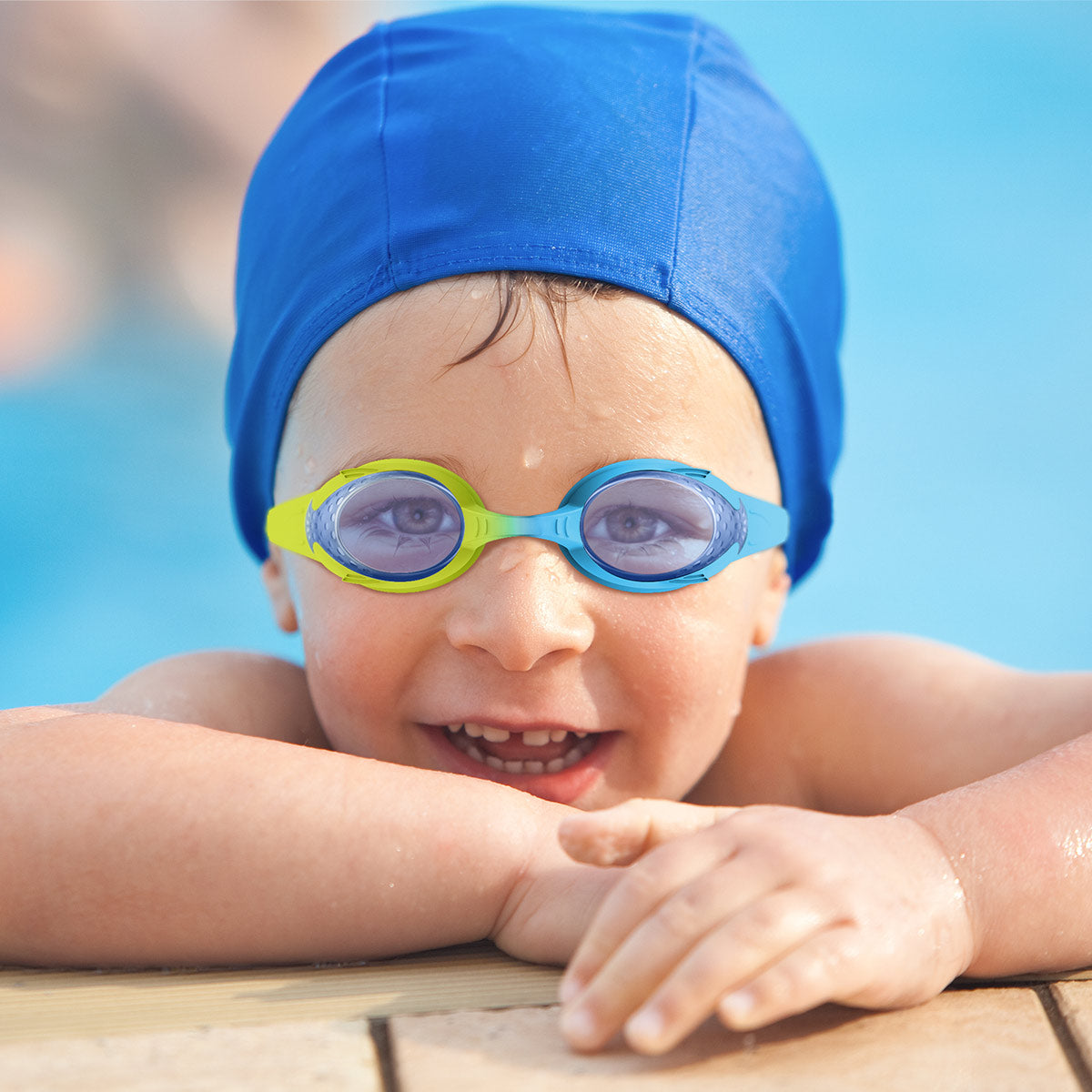 Kids Anti-fog Fisheye Swimming Goggles 2 Pack