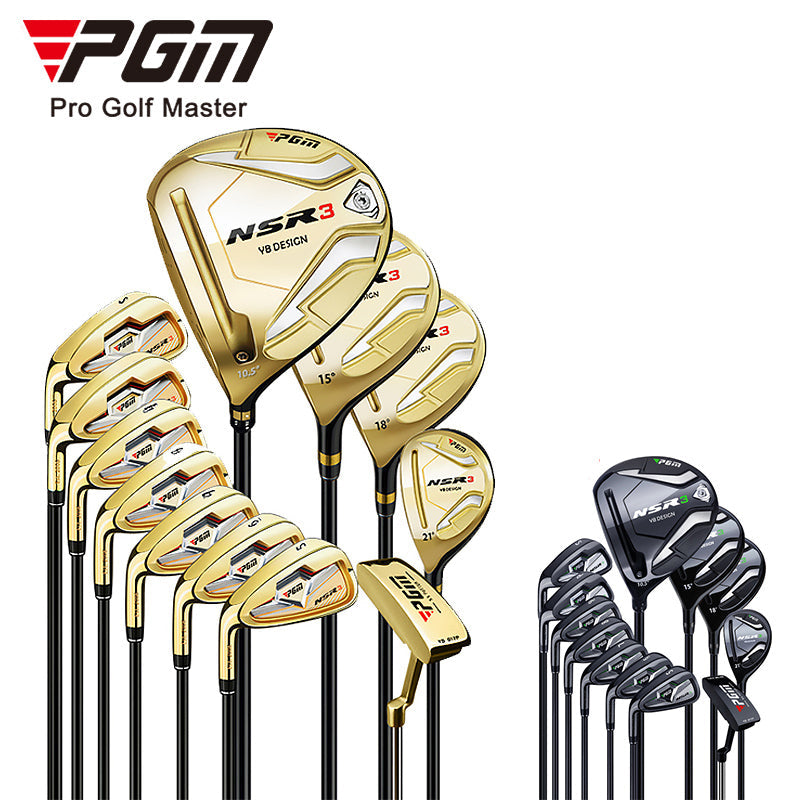 PGM MTG033 left handed mens custom golf clubs complete set gold titanium professional golf clubs