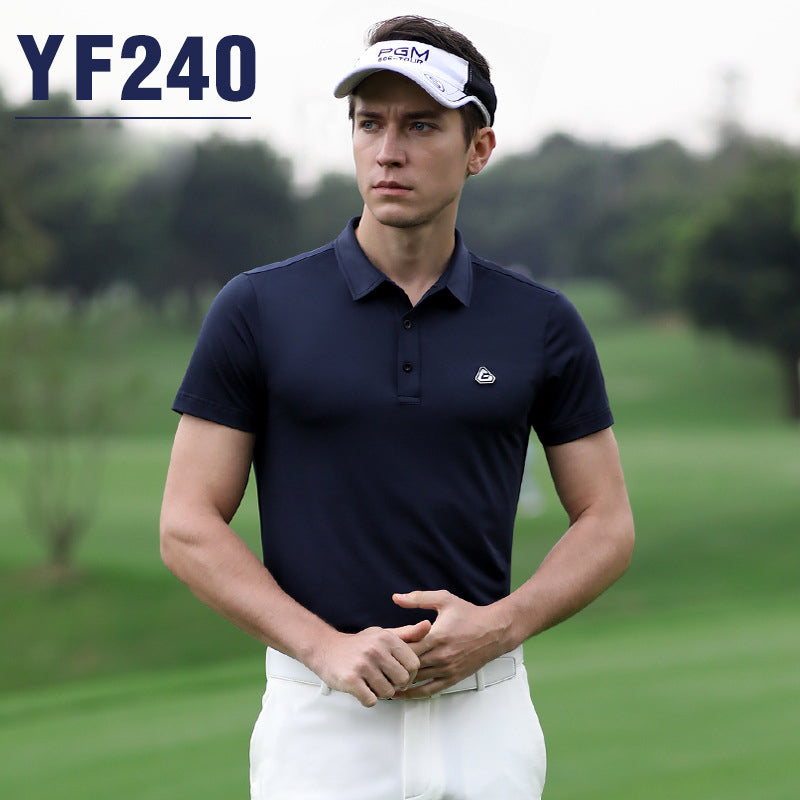 PGM YF240 custom printed golf t shirts quick dry slim mens golf shirt for men