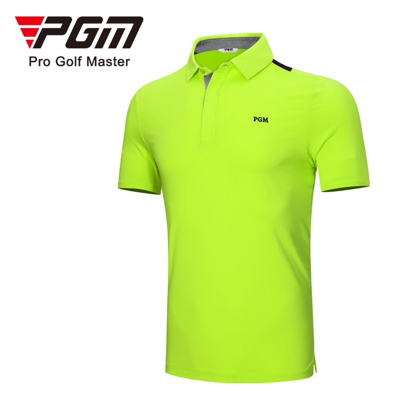 PGM YF392 brand golf t-shirt logo polyester short sleeve quick dry golf shirt for man