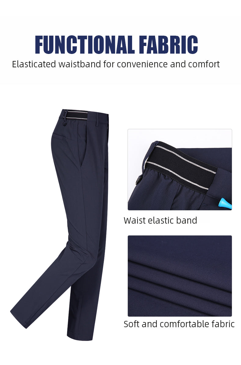 PGM KUZ136 men's slim fit trousers golf pants elastic golf trousers for men