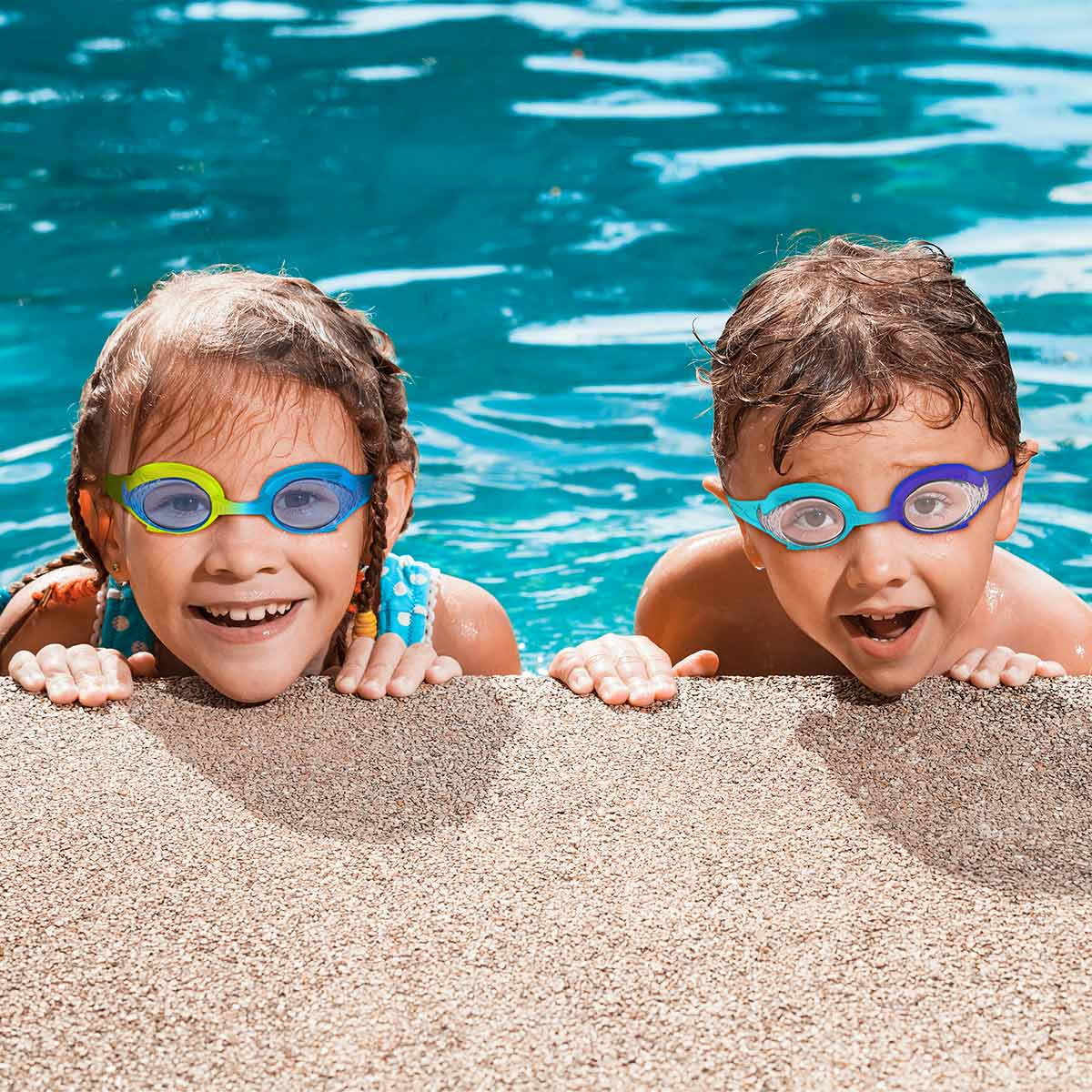 Kids Anti-fog Fisheye Swimming Goggles 2 Pack