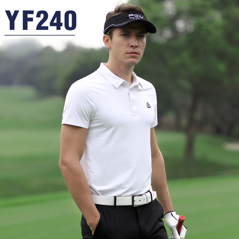 PGM YF240 custom printed golf t shirts quick dry slim mens golf shirt for men