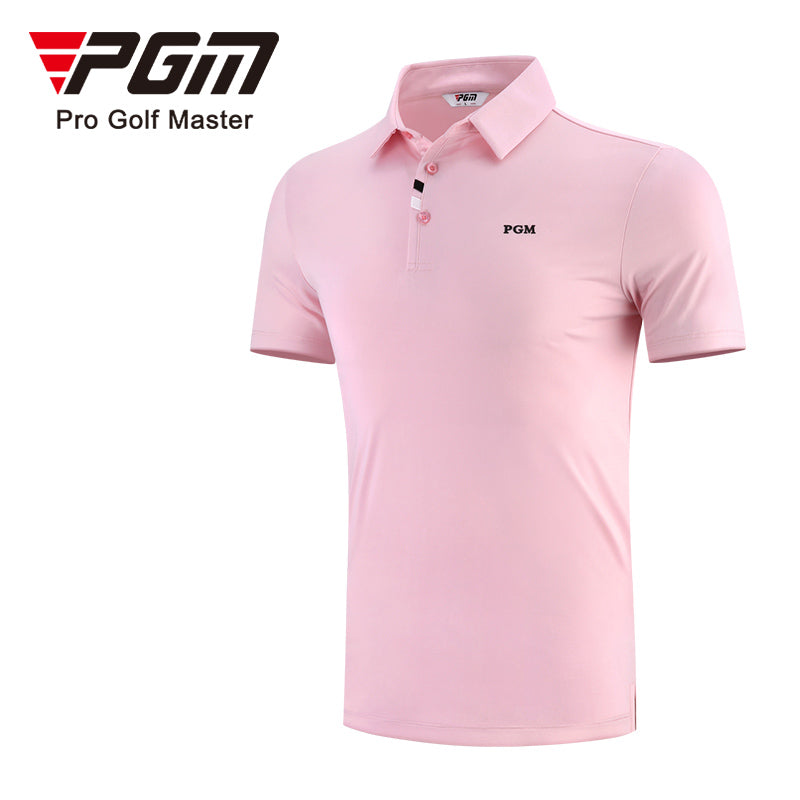 PGM YF441 mens polo golf shirts polyester spandex fashion performance golf shirts