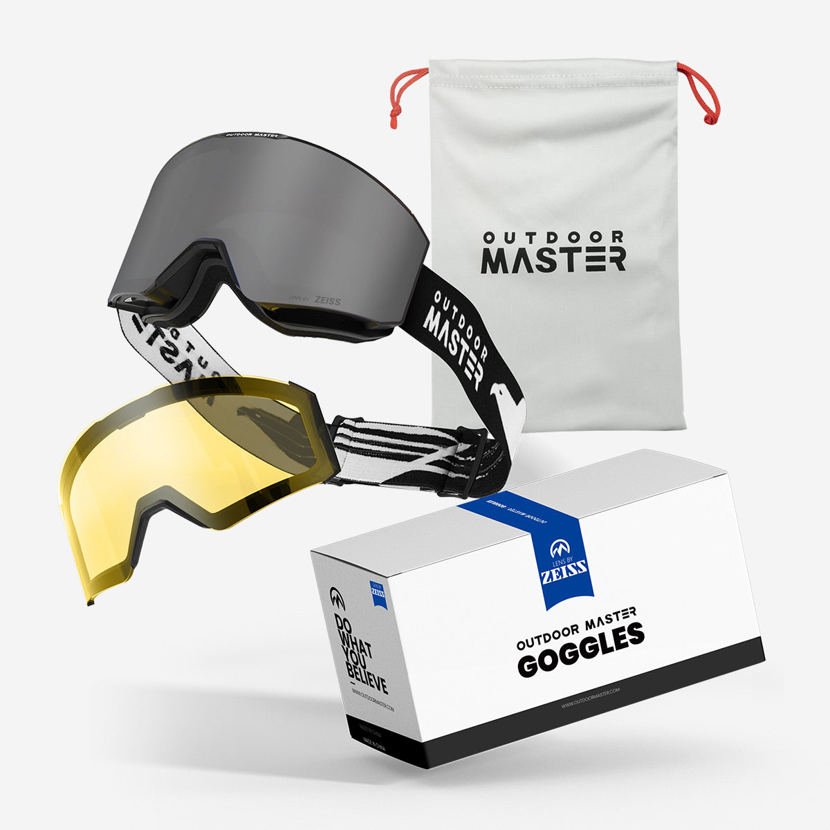 FALCON Cylindrical Zeiss Lens Ski Goggles