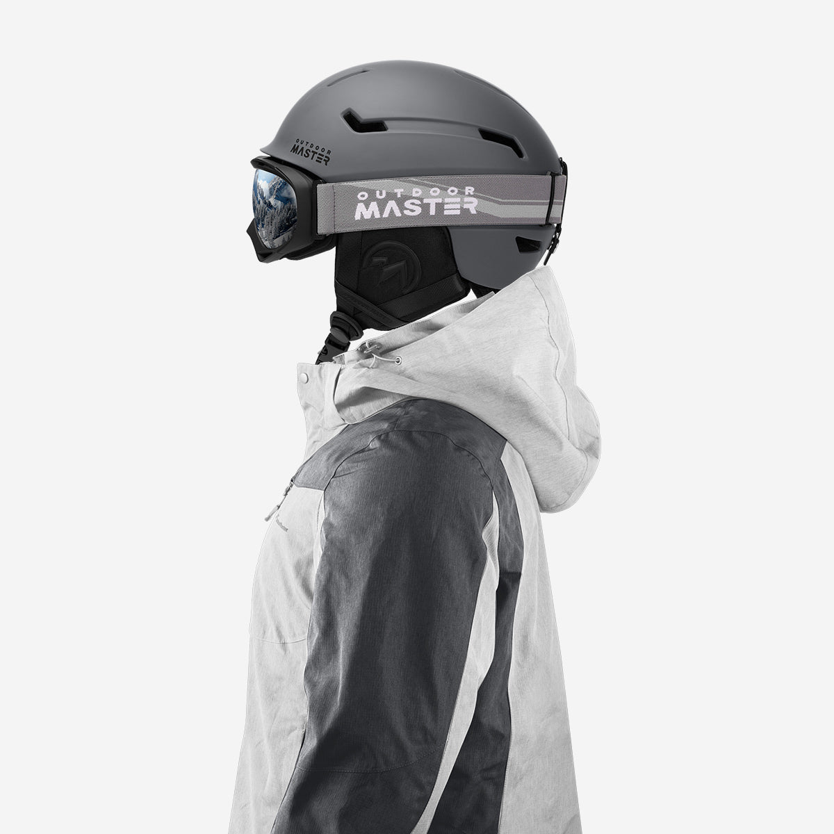 OutdoorMaster DEER Ski Helmet Bundle