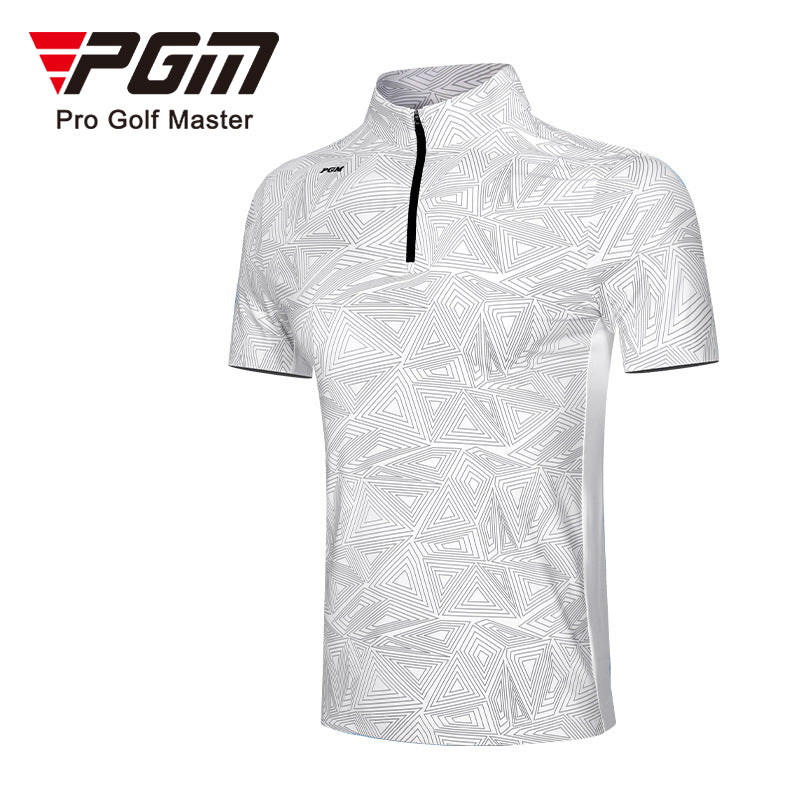 PGM YF394 polyester logo golf shirt quarter zip ladies polyester spandex golf shirt