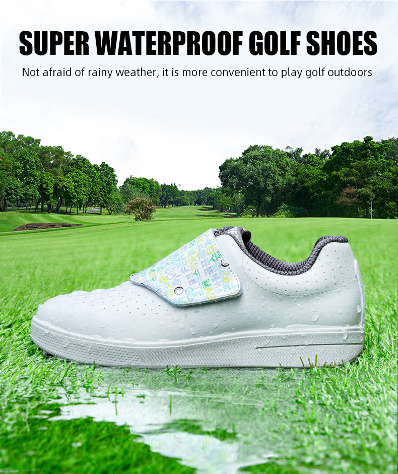 PGM XZ250 kids golf non slip shoes korean style waterproof formal golf shoes