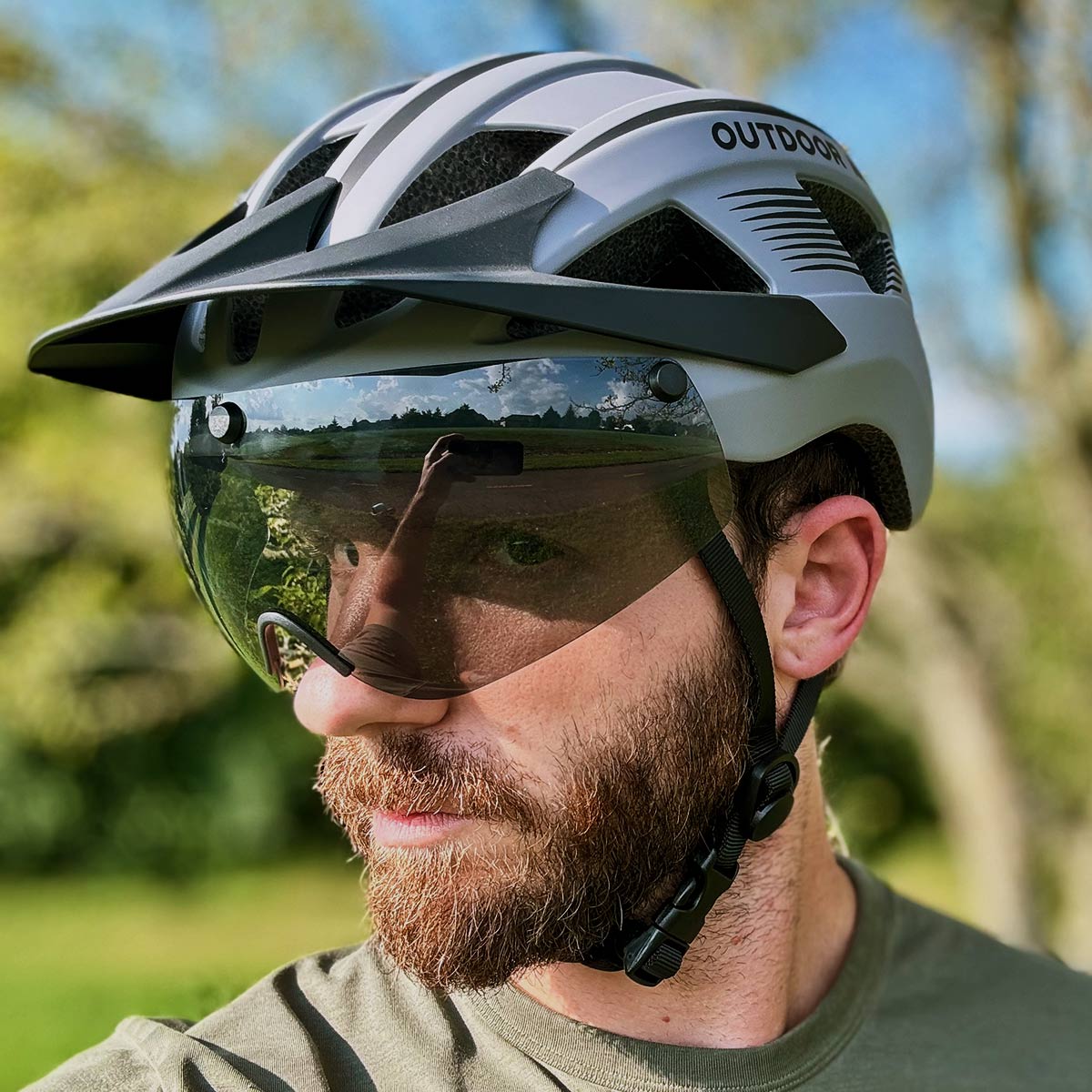 RHINO Urban Bicycle Helmet with LED Light