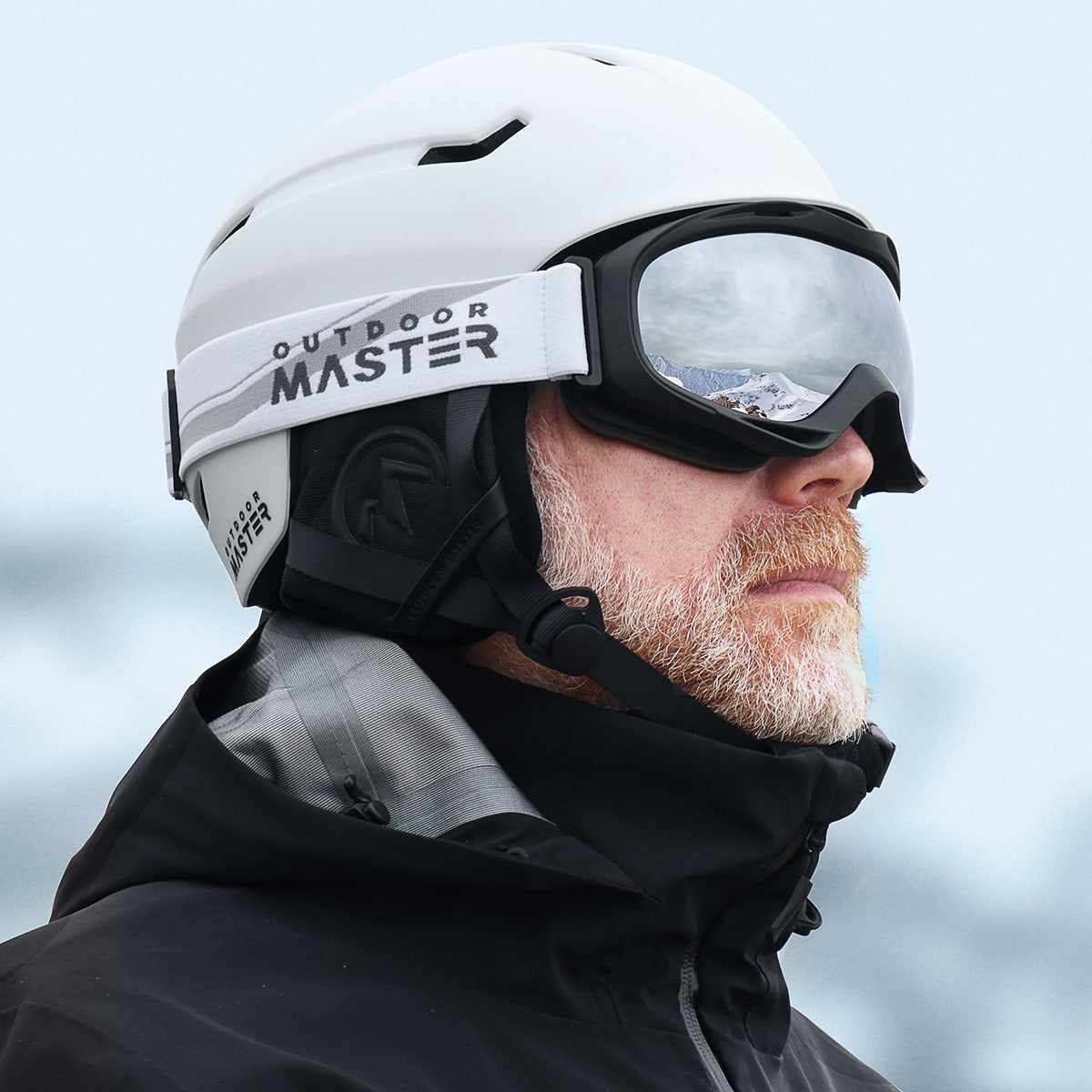 OutdoorMaster DEER Ski Helmet Bundle