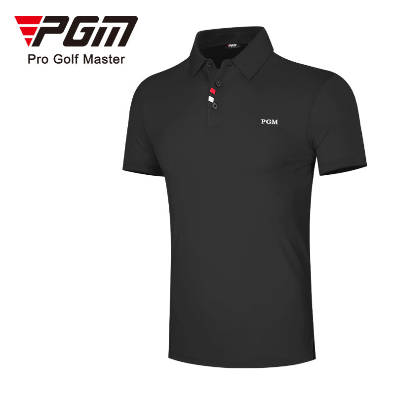 PGM YF441 mens polo golf shirts polyester spandex fashion performance golf shirts