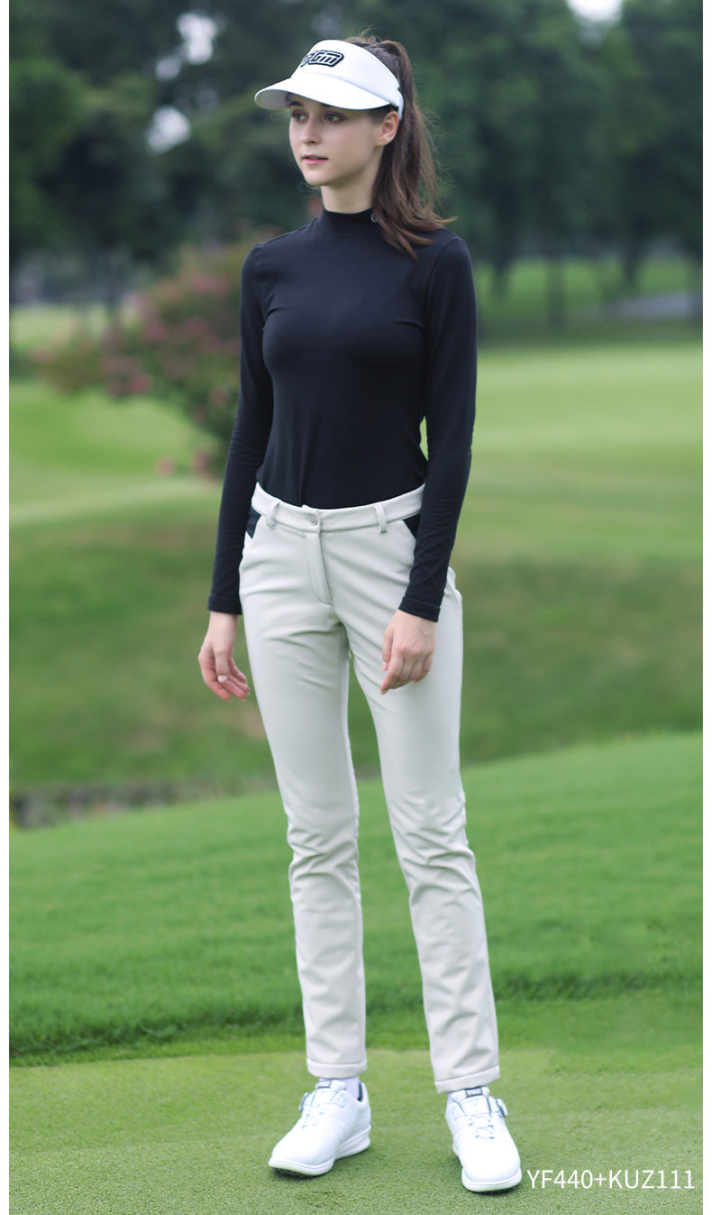 PGM YF440 golf shirt woman long sleeve fitting ladies golf shirts with logo