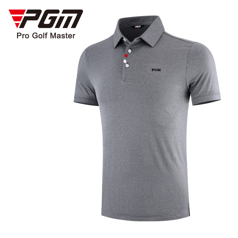 PGM YF441 mens polo golf shirts polyester spandex fashion performance golf shirts