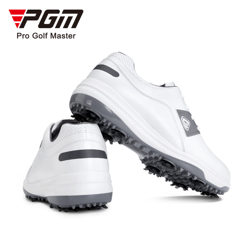 PGM XZ193 waterproof golf shoe foshan microfiber leather black spike golf shoes