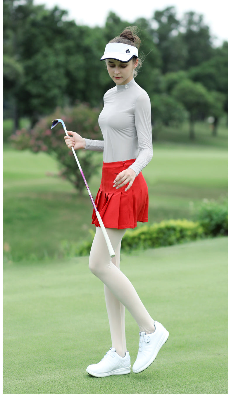 PGM YF443 ladies golf t shirt quick dry golf polo shirts custom logo white golf shirt