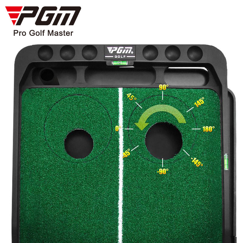 Adjustable Hole And Slope Track Artificial Grass Golf Putting Mat