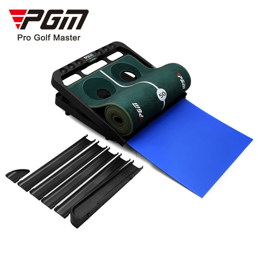 Adjustable Hole And Slope Track Artificial Grass Golf Putting Mat