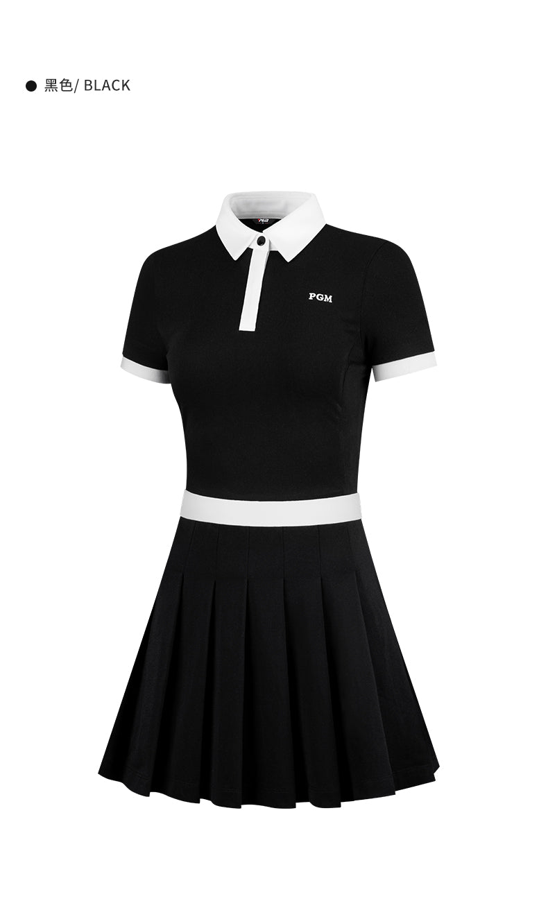 PGM QZ078 polo mini golf skirt set customize pleated high quality golf skirt