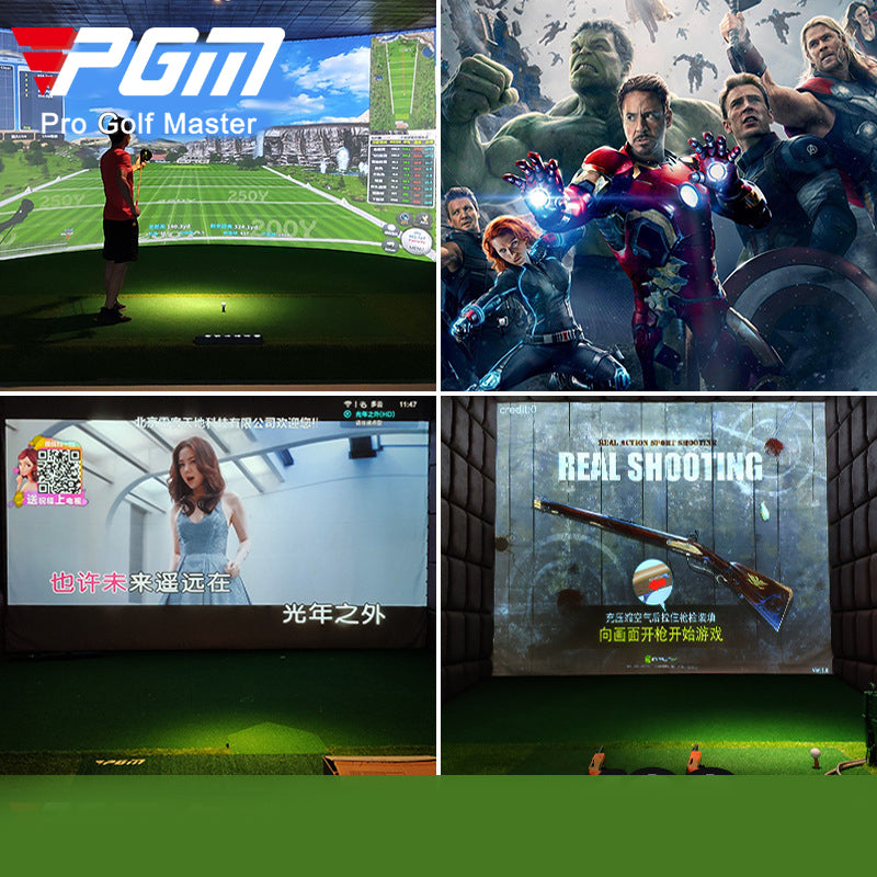 PGM MNQ002 home golf simulator launch monitor system full swing indoor golf simulator