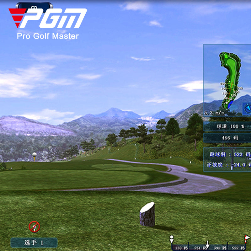 PGM MNQ002 home golf simulator launch monitor system full swing indoor golf simulator