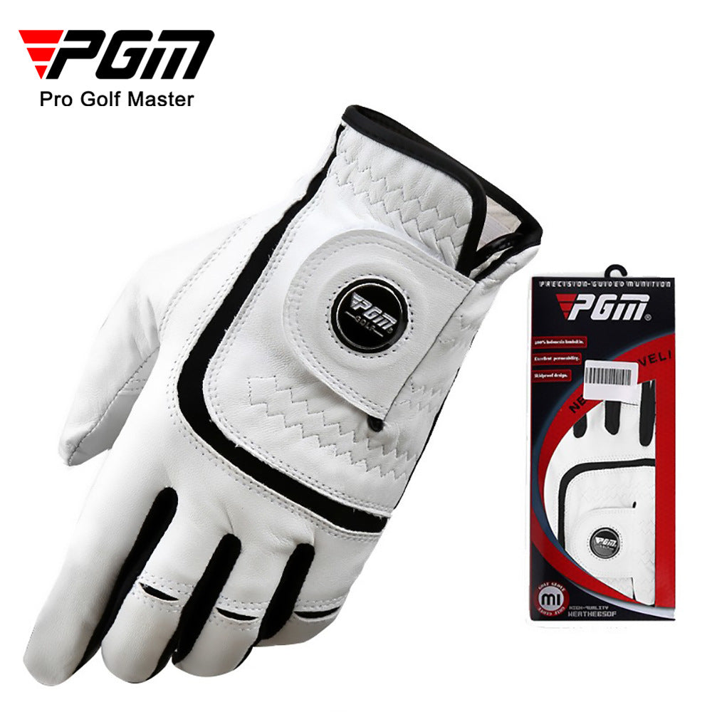 PGM ST021 Cheap Price Golf Men's Leather Golf Glove w/ marker