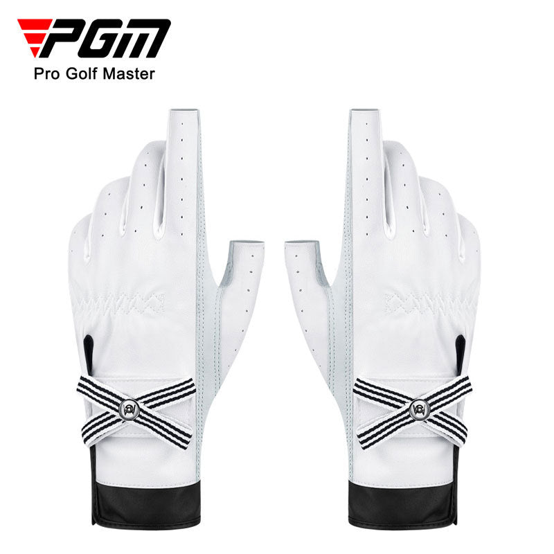 PGM ST029 colored custom golf gloves women synthetic leather wholesale golf gloves