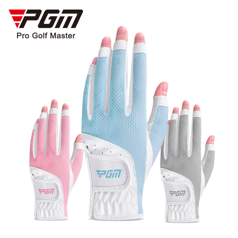 PGM ST032 Women's Open Finger Glove Breathable Mesh Sunscreen Finger Covers Left and Right Hands Factory Golf Gloves