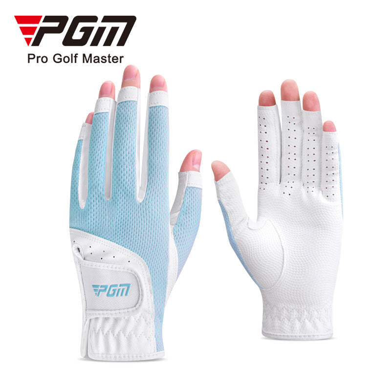 PGM ST032 Women's Open Finger Glove Breathable Mesh Sunscreen Finger Covers Left and Right Hands Factory Golf Gloves