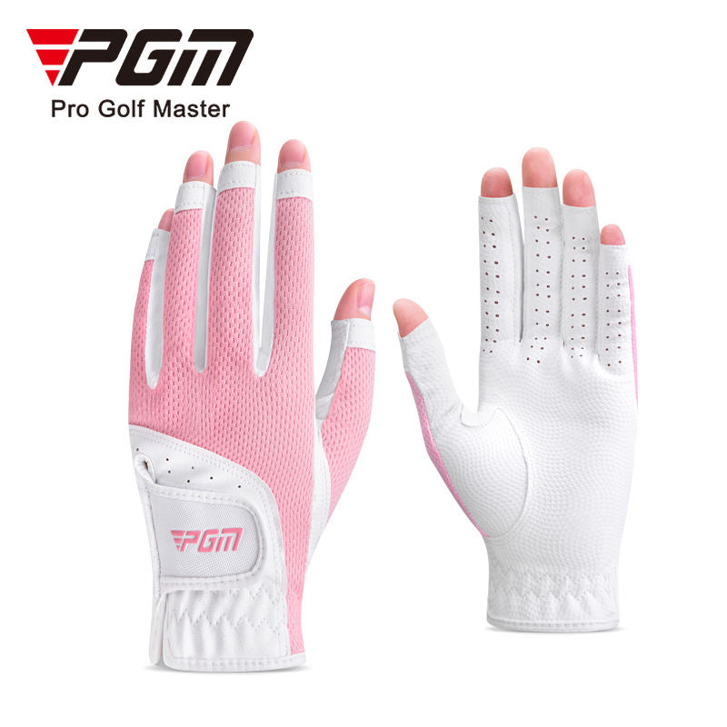 PGM ST032 Women's Open Finger Glove Breathable Mesh Sunscreen Finger Covers Left and Right Hands Factory Golf Gloves