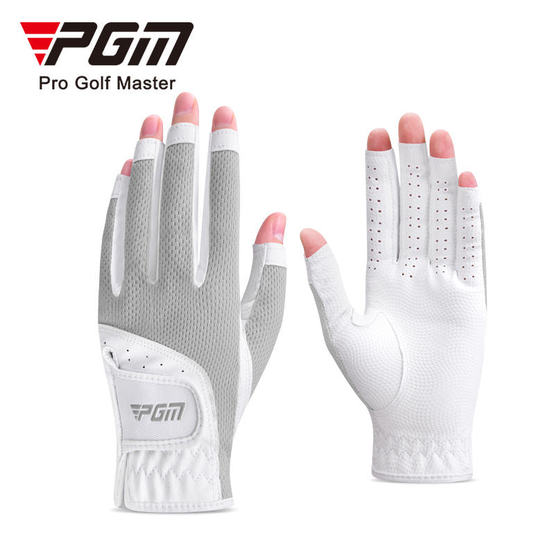 PGM ST032 Women's Open Finger Glove Breathable Mesh Sunscreen Finger Covers Left and Right Hands Factory Golf Gloves