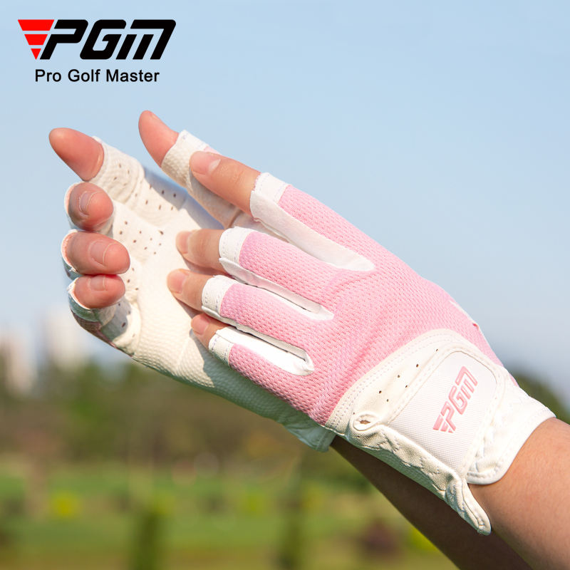 PGM ST032 Women's Open Finger Glove Breathable Mesh Sunscreen Finger Covers Left and Right Hands Factory Golf Gloves
