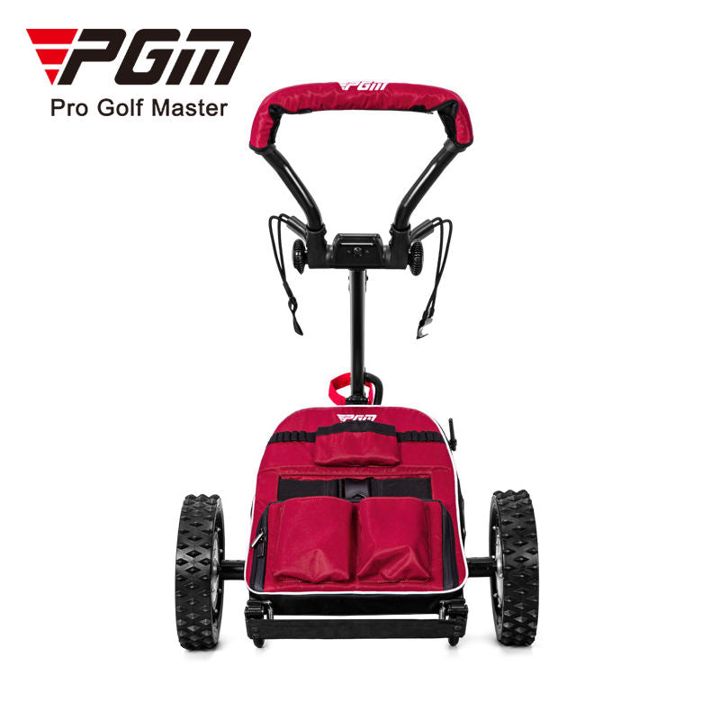 PGM QC008 custom foldable remote controller electric golf trolley with smart AI vision follow caddy