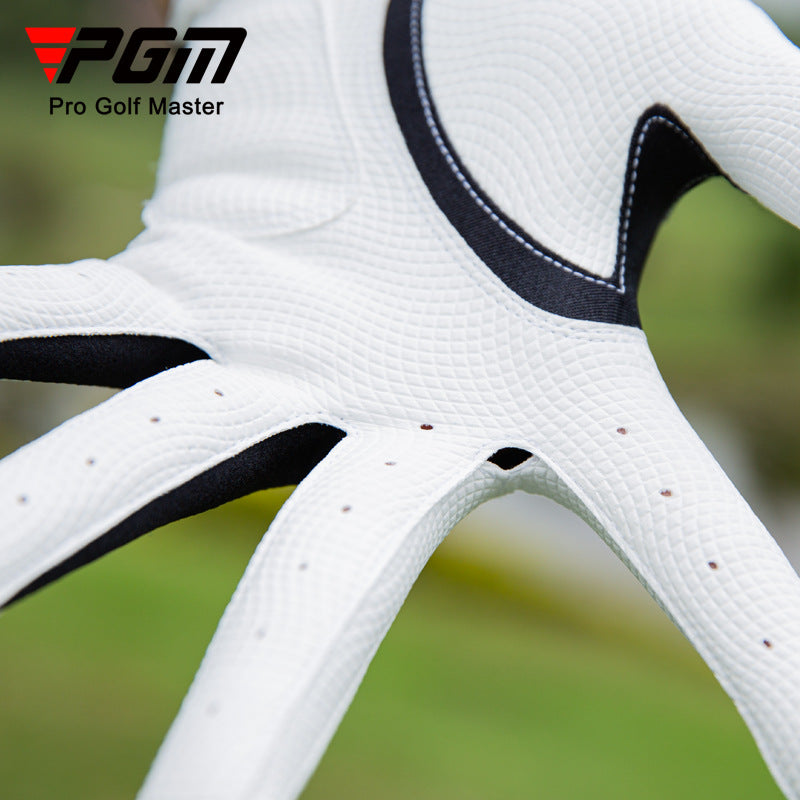 PGM ST035 custom PU golf gloves hands use high elastic breathable golf glove for men