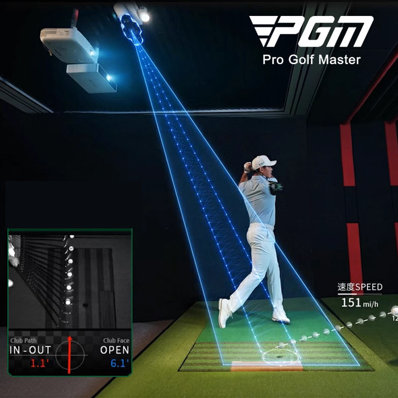 PGM MNQ012 outdoor golf simulator enclosure set home KTV cinema commercial golf simulator house