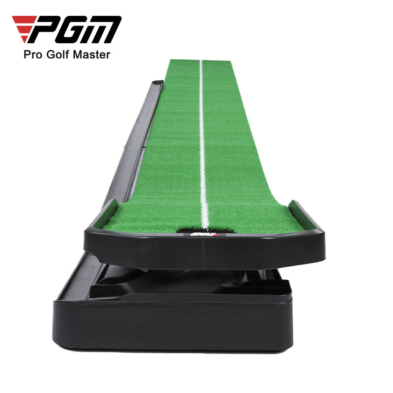 PGM TL039 adjustable golf training mat indoor practice golf putting mat with ball return