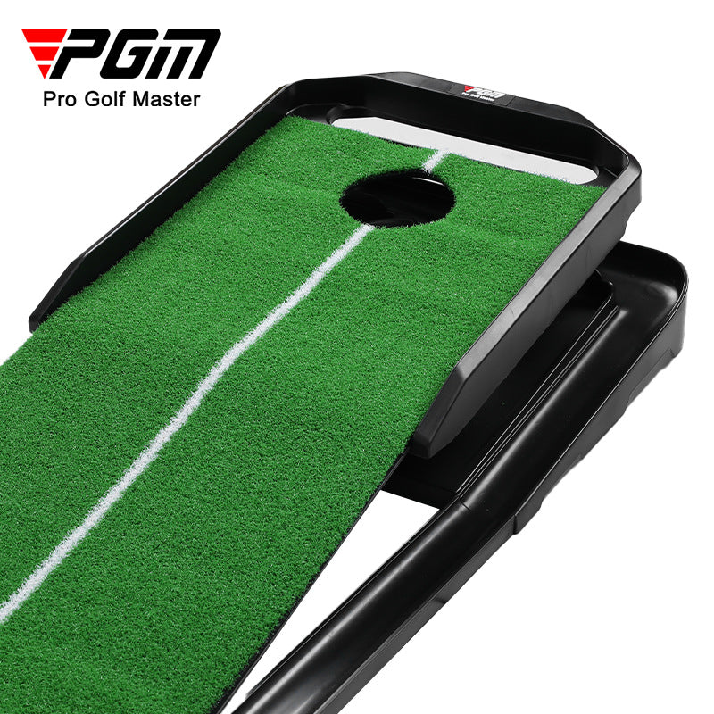 PGM TL039 adjustable golf training mat indoor practice golf putting mat with ball return