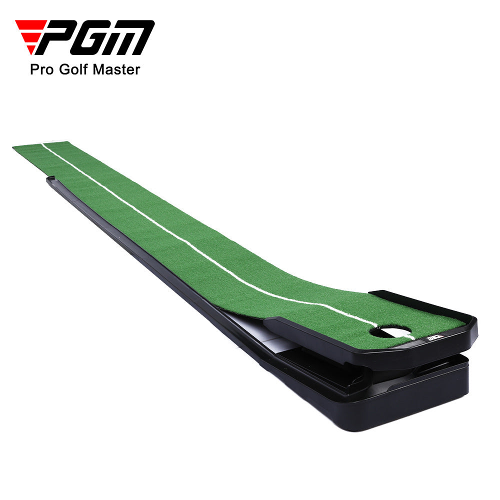 PGM TL039 adjustable golf training mat indoor practice golf putting mat with ball return